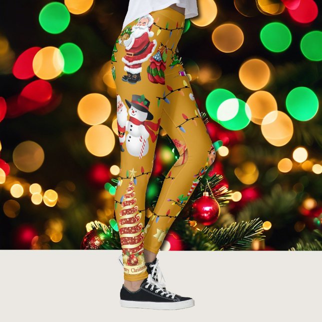 Navidades Todo suéter feo Fiesta leggings (Subido por el creador)