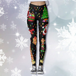 Navidades Todo suéter feo Fiesta leggings