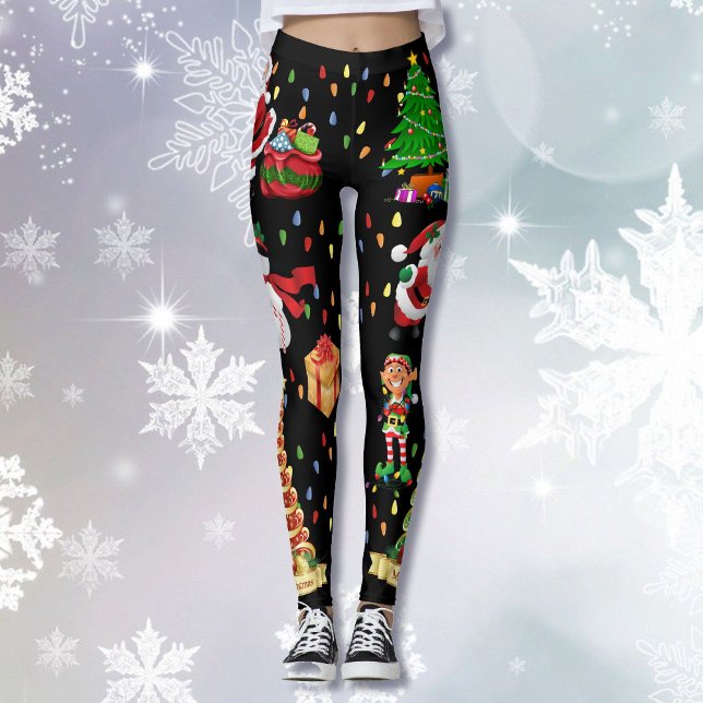 Navidades Todo suéter feo Fiesta leggings (Subido por el creador)