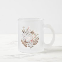 Navidades tratan a la jarra de café escarchado