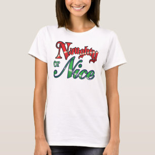 Navidades traviesos o bonitos diseñan camiseta
