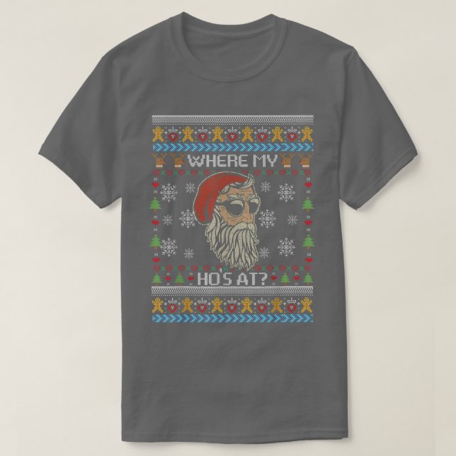 Navidades traviesos suéter me despierta el pelo (Diseño del anverso)