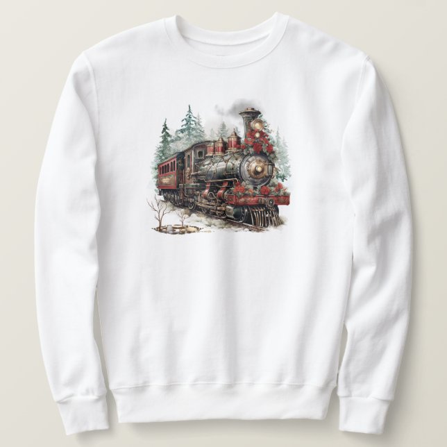 Navidades Tren sudaderas (Anverso del diseño)