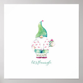 Navidades tropicales acuarela arte