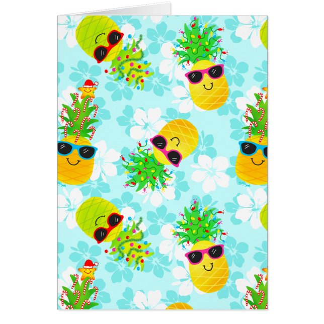 Navidades tropicales divertidos (Frente)