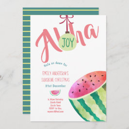 Navidades Tropicales Fructíferos En Invitaciones S