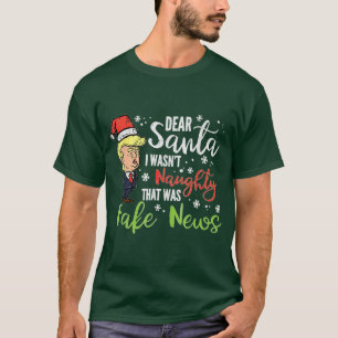 Navidades Trump Querida Camiseta Graciosa De Santa