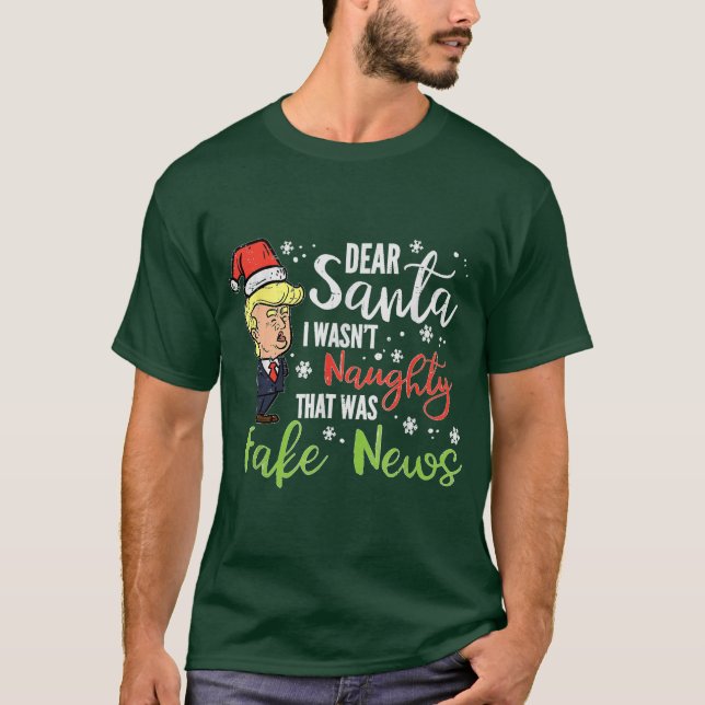 Navidades Trump Querida Camiseta Graciosa De Santa (Anverso)