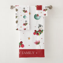 Navidades Tufted Titmouse Watercolor Invierno Bird