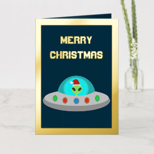 Navidades UFO Ho Ho Alien Personalizado de platill