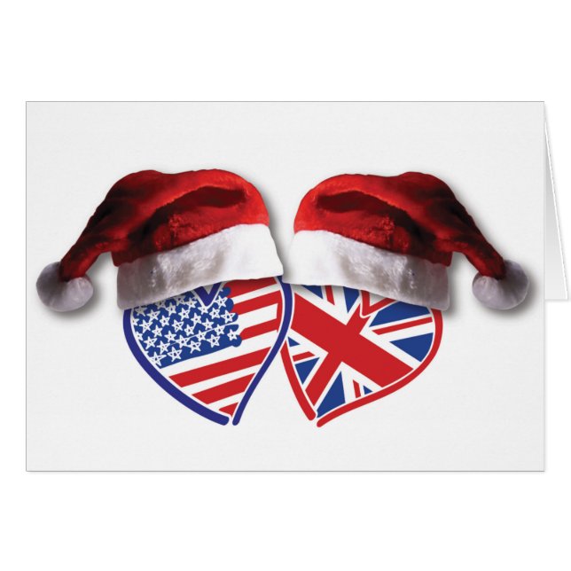Navidades UK USA Hearts (Anverso (Horizontal))