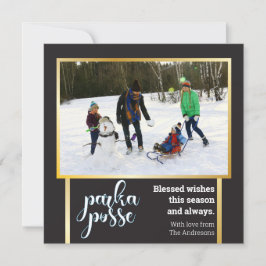 Navidades únicos 🎄 tarjeta festiva Parka Posse