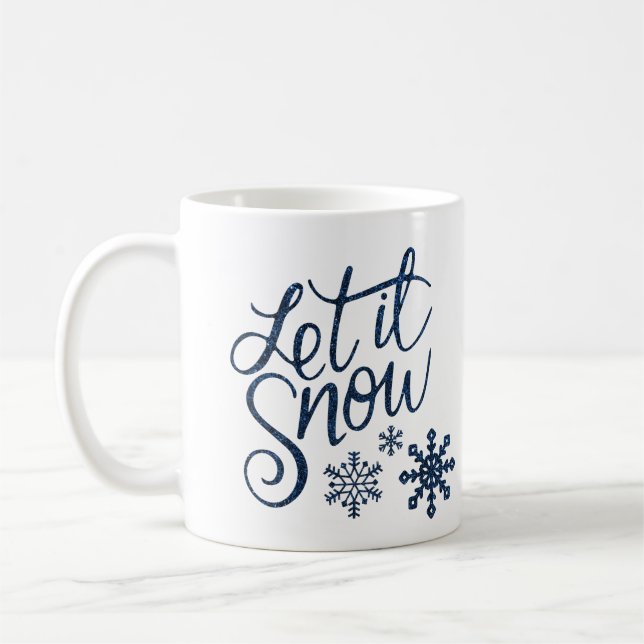 navidades vacacionales con copas de nieve "Que nie (Izquierda)