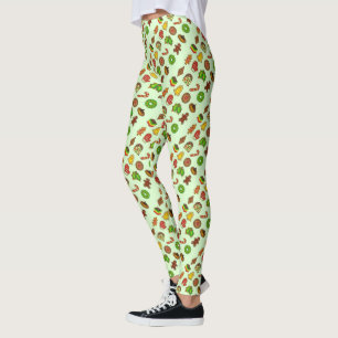 Navidades verdes Cookie Cookies Leggings navideñas