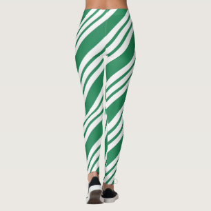 Navidades verdes Fiesta Holiday Candy Cane Legging