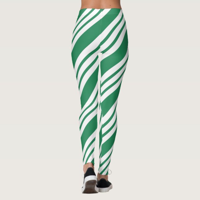 Navidades verdes Fiesta Holiday Candy Cane Legging (Reverso)