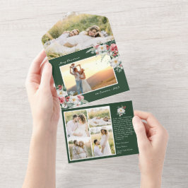 Navidades verdes todo en una sola tarjeta