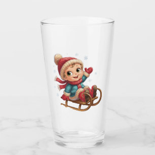 Navidades viajan con un niño de invierno adorable