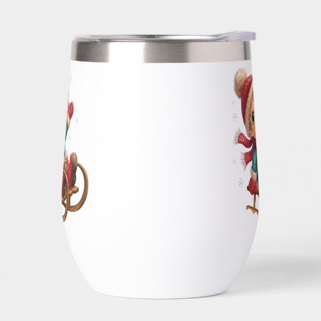 Navidades viajan con un niño de invierno adorable (Izquierdo)