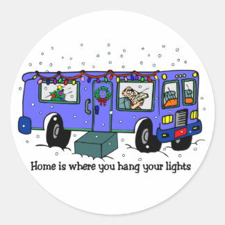 Navidades Viajan pegatinas RV