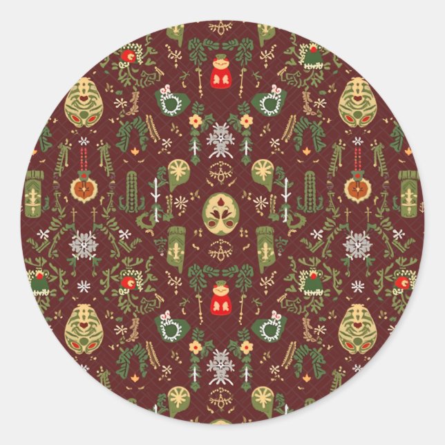 Navidades vibe Pegatina (Anverso)