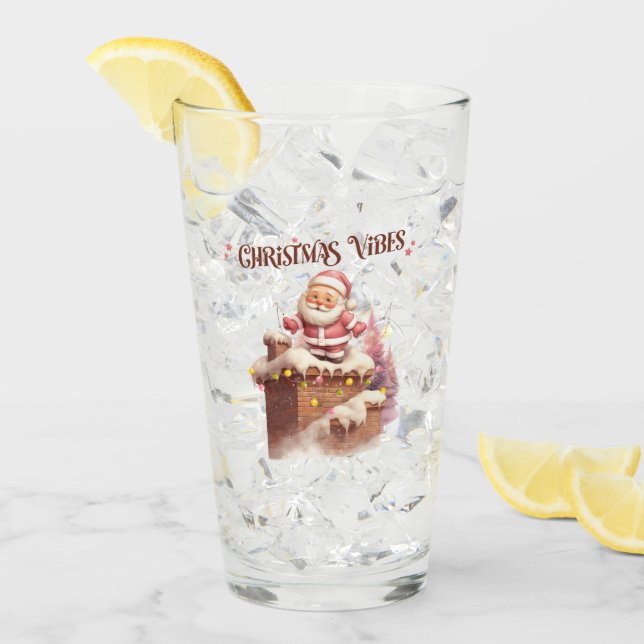 Navidades Vibes Pink Santa (Anverso (hielo))