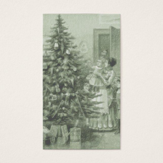 Navidades victorianos con tarjeta de presentación  (Frente)