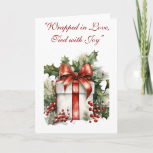 Navidades victorianos elegantes con tarjetas de fe
