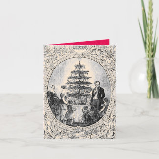 Navidades victorianos Tarjeta Victoria & Edward co