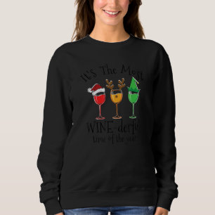 Navidades Vino Xmas Alcohol Pajama Pj Tops Para Wo