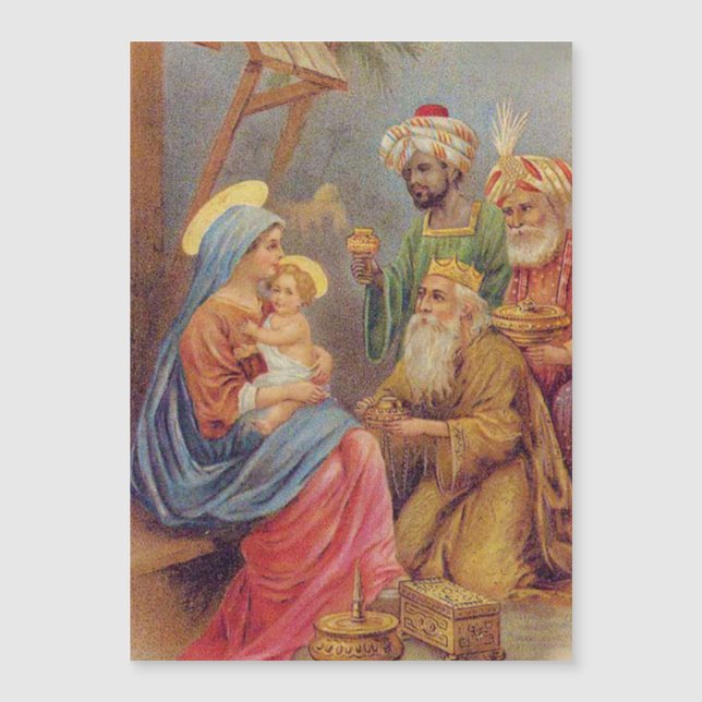 Navidades Vintage Natividad Jesús Ilustracion (Anverso)