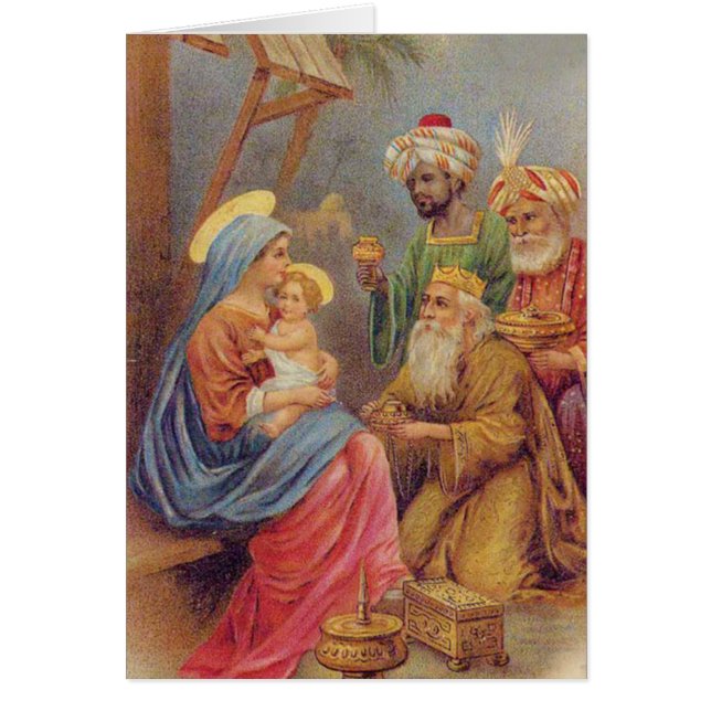 Navidades Vintage Natividad Jesús Ilustracion (Frente)