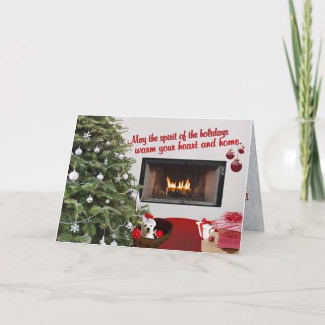 Navidades Westie Desean Tarjeta De Saludo #2 (Anverso)