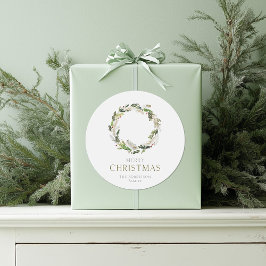 Navidades Wreath Gift Pegatina