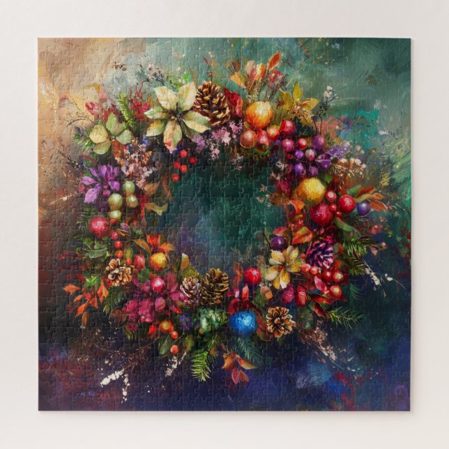 Navidades Wreath Puzzle (Vertical)