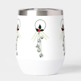 Navidades Wreath Wine Tumbler