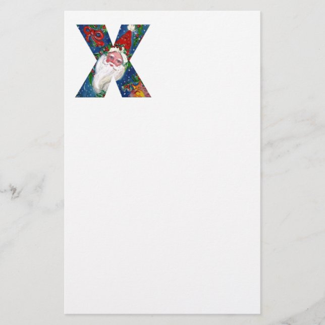 NAVIDADES X CARTA / SANTA CLAUS CON RIBBÓN ROJO (Anverso)