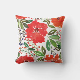 Navidades y almohada pintada a mano