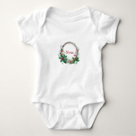 Navidades y Babes Holly Wreath Baby Body