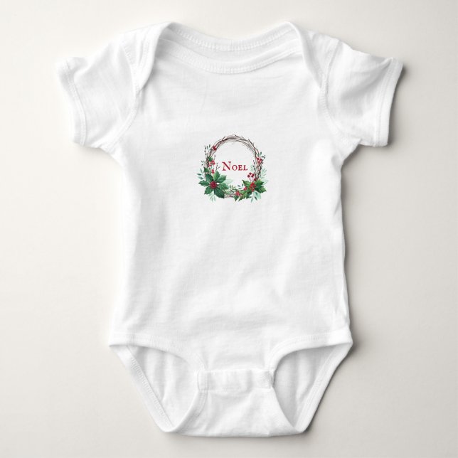 Navidades y Babes Holly Wreath Baby Body (Anverso)