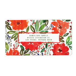 Navidades y etiqueta pintada a mano