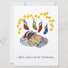 Navidades y ratón de Año Nuevo con medias