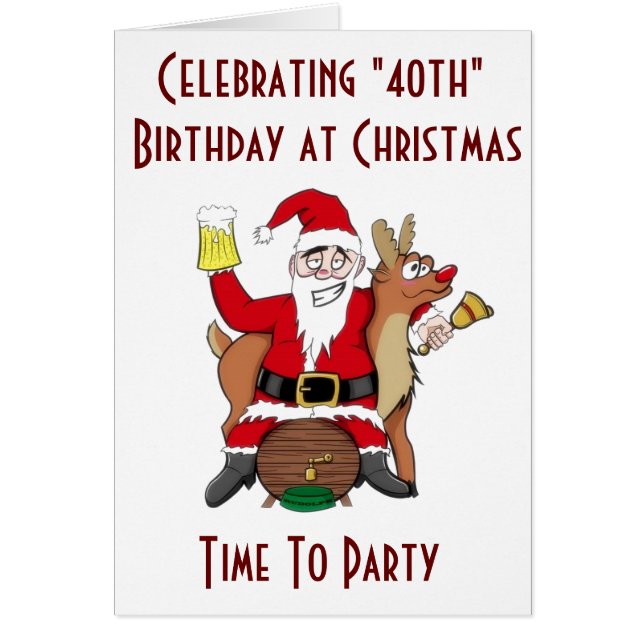 NAVIDADES y SU **40º CUMPLEAÑOS** HORA DE FIESTA (Frente)