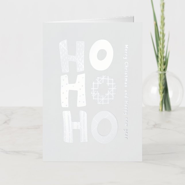 Navidades y tarjeta de felicitación de Relieve met (Anverso)