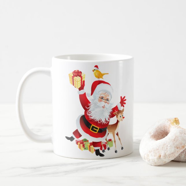 Navidades y tazas de café de invierno (Con donut)