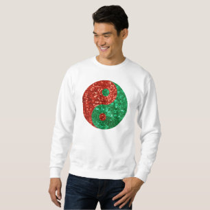 navidades yin yang mens sudadera