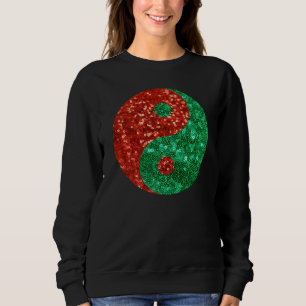 navidades yin yang sudadera femenina