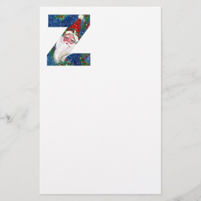 NAVIDADES Z CARTA / SANTA CLAUS CON RIBBÓN ROJO (Anverso)