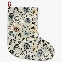 Calcetín de mascota con estampado de garra de invi