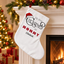 Calcetín de Navidad personalizado para la primera